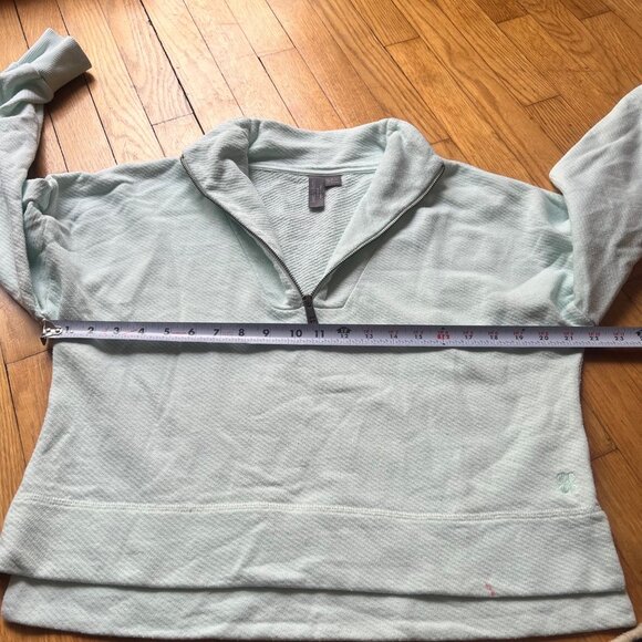 Sweaty Betty Size XS Pearl Blue Nestle Up Half Zip Pullover Sweatshirt - Picture 8 of 16